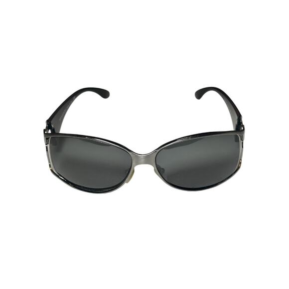 BVLGARI 6002-B Sunglasses Frames Crystal Logo Black Italy w/ Case AUTHENTIC main image 4